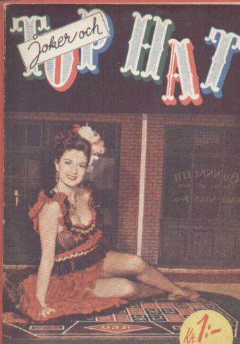 TOP HAT magazine side cover Issue 21  1953