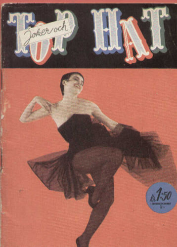TOP HAT magazine side cover Issue 23  1954