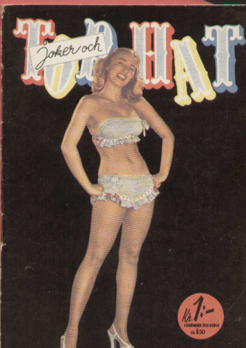 TOP HAT magazine side cover Issue 24  1954