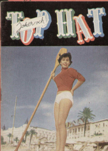 TOP HAT magazine side cover Issue 14  1955