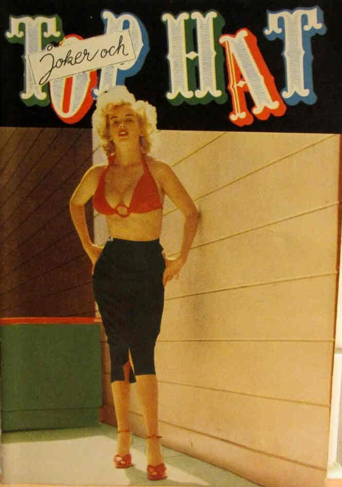 TOP HAT magazine side cover Issue 18  1955