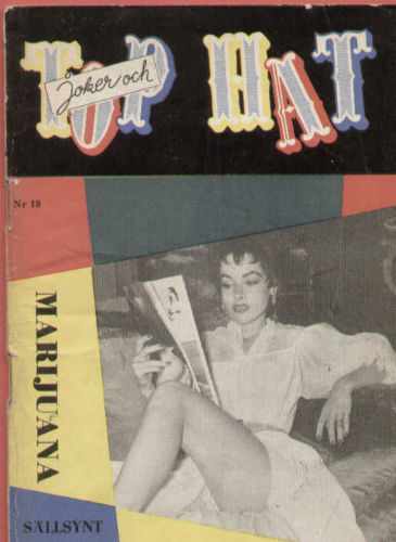 TOP HAT magazine side cover Issue 18  1956