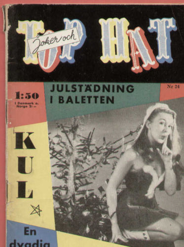 TOP HAT magazine side cover Issue 24  1956