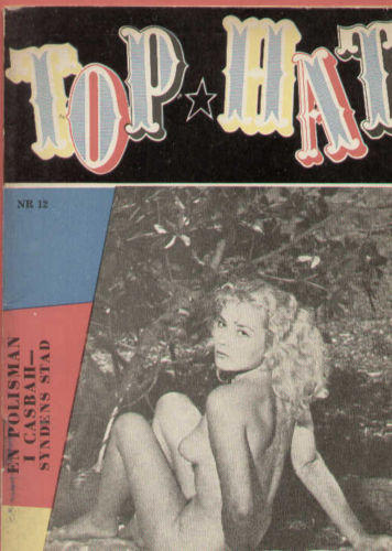 TOP HAT magazine side cover Issue 12  1958
