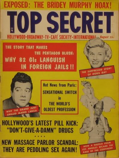 TOP SECRET magazine side cover Issue 20 August 1956
