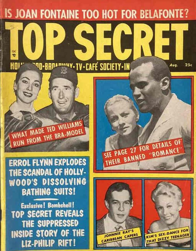 TOP SECRET magazine side cover Issue 24 August 1957