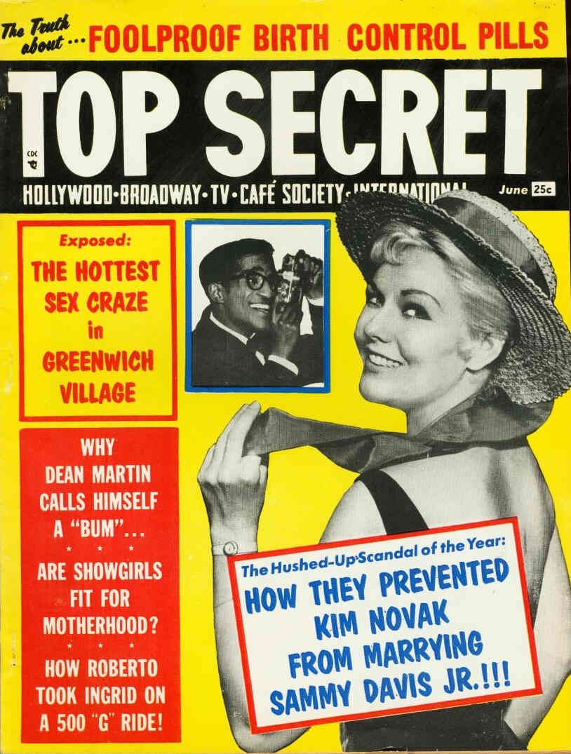 TOP SECRET magazine side cover Issue 29  Vol 6 # 29 June 1958