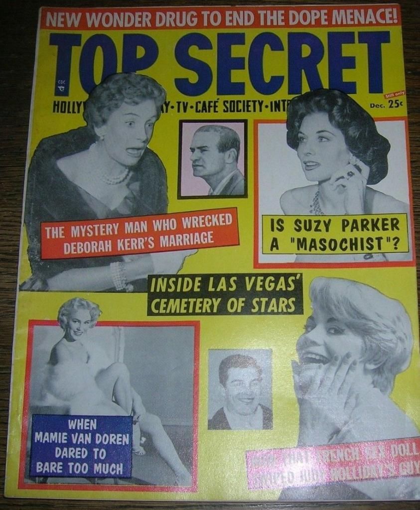 TOP SECRET magazine side cover Issue 32 December 1958