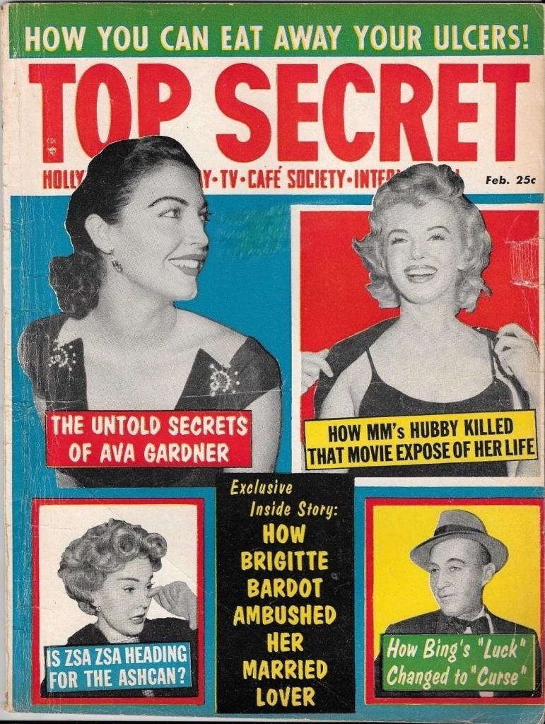 TOP SECRET magazine side cover Issue 33 February 1959