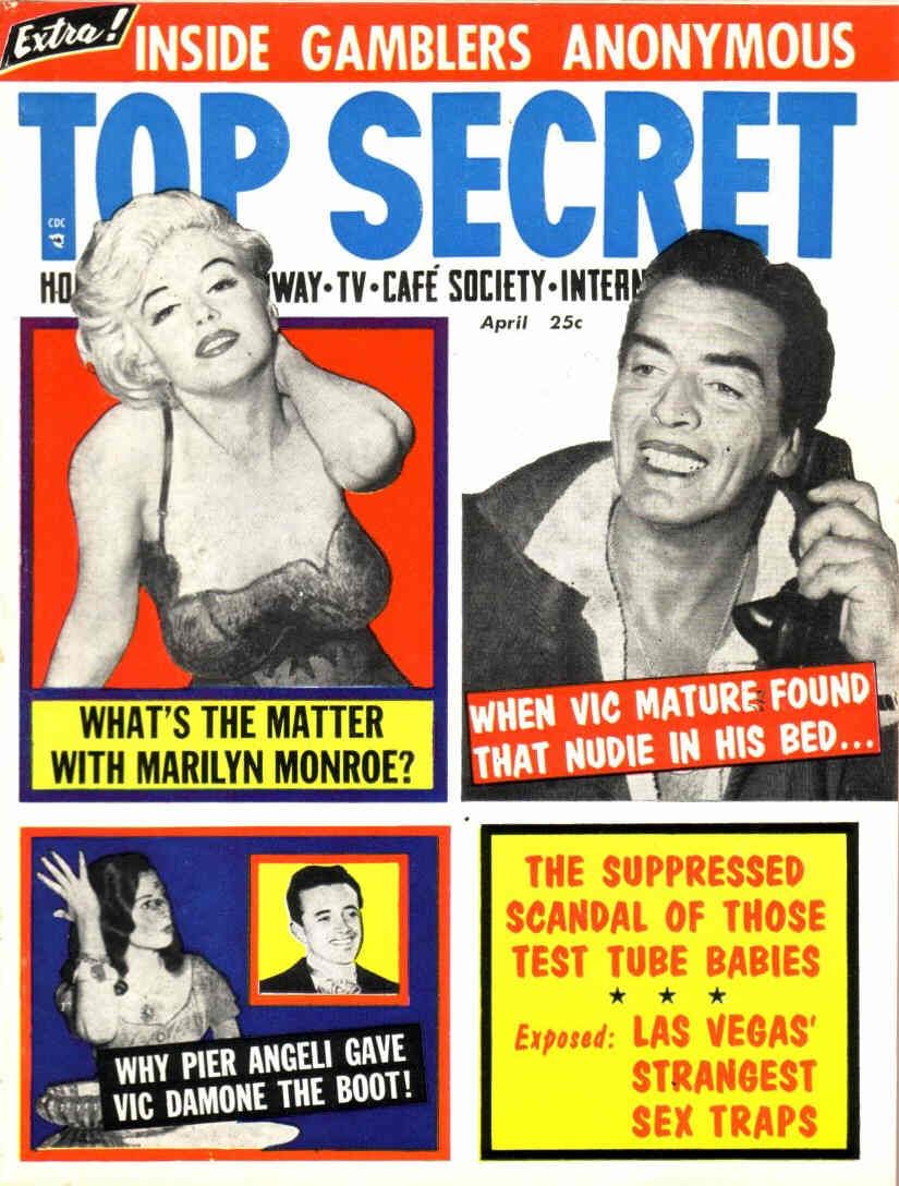 TOP SECRET magazine side cover Issue 34 April 1959