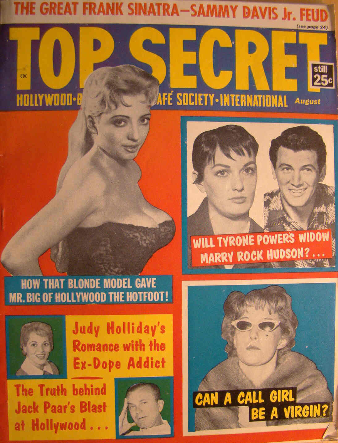 TOP SECRET magazine side cover Issue 36 August 1959