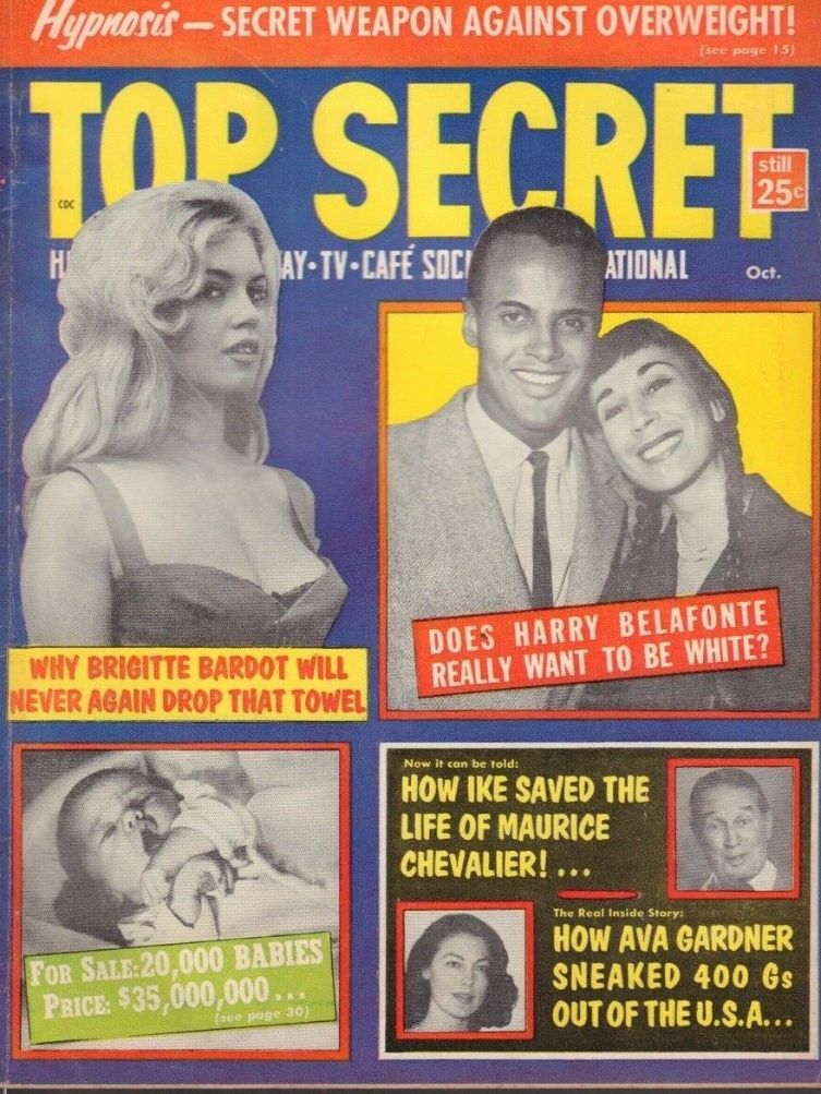 TOP SECRET magazine side cover Issue 37 October 1959