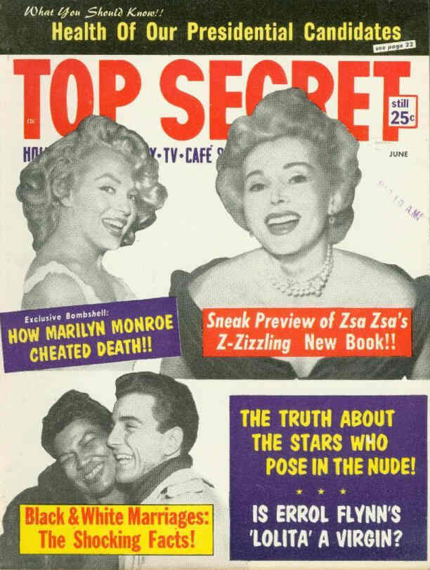 TOP SECRET magazine side cover Issue 41 June 1960