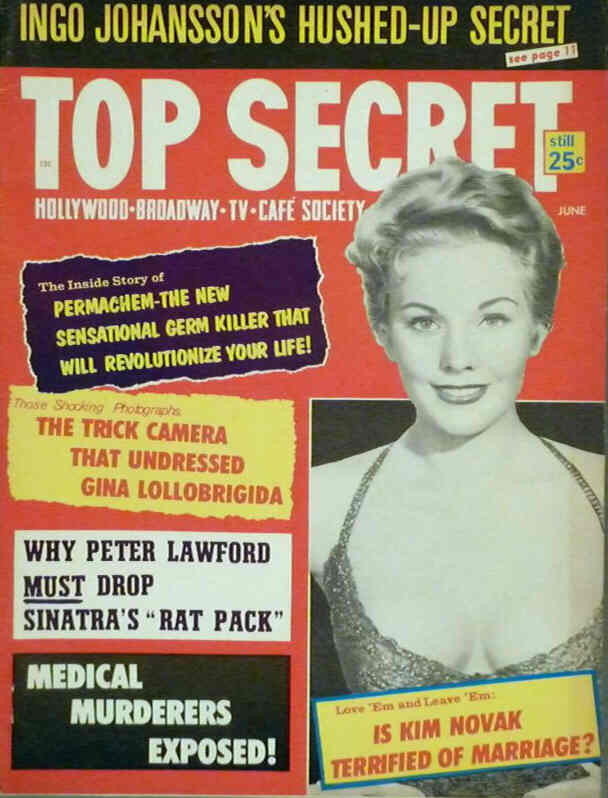 TOP SECRET magazine side cover June 1961