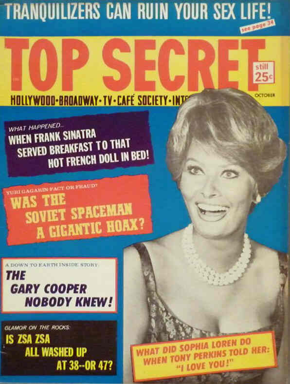 TOP SECRET magazine side cover October 1961