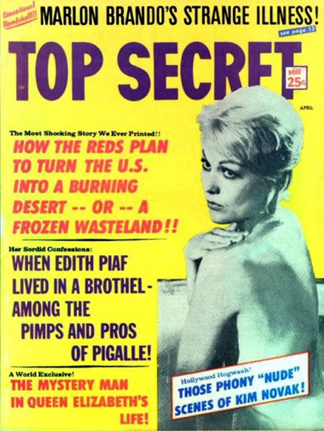 TOP SECRET magazine side cover Issue 51?  Vol 10 # 51? April 1962