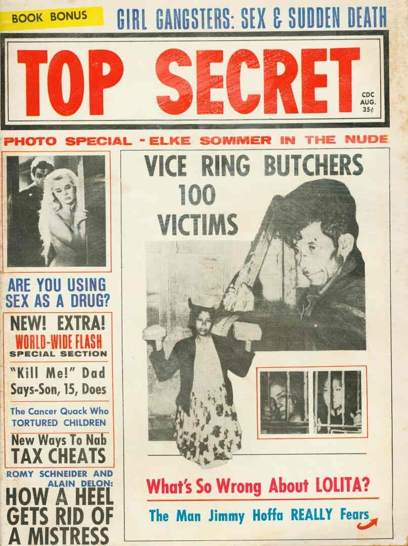 TOP SECRET magazine side cover August 1964