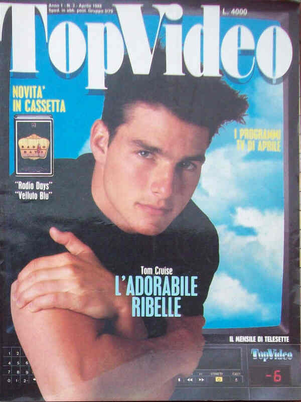 TOP VIDEO magazine side cover Issue 3 April 1988