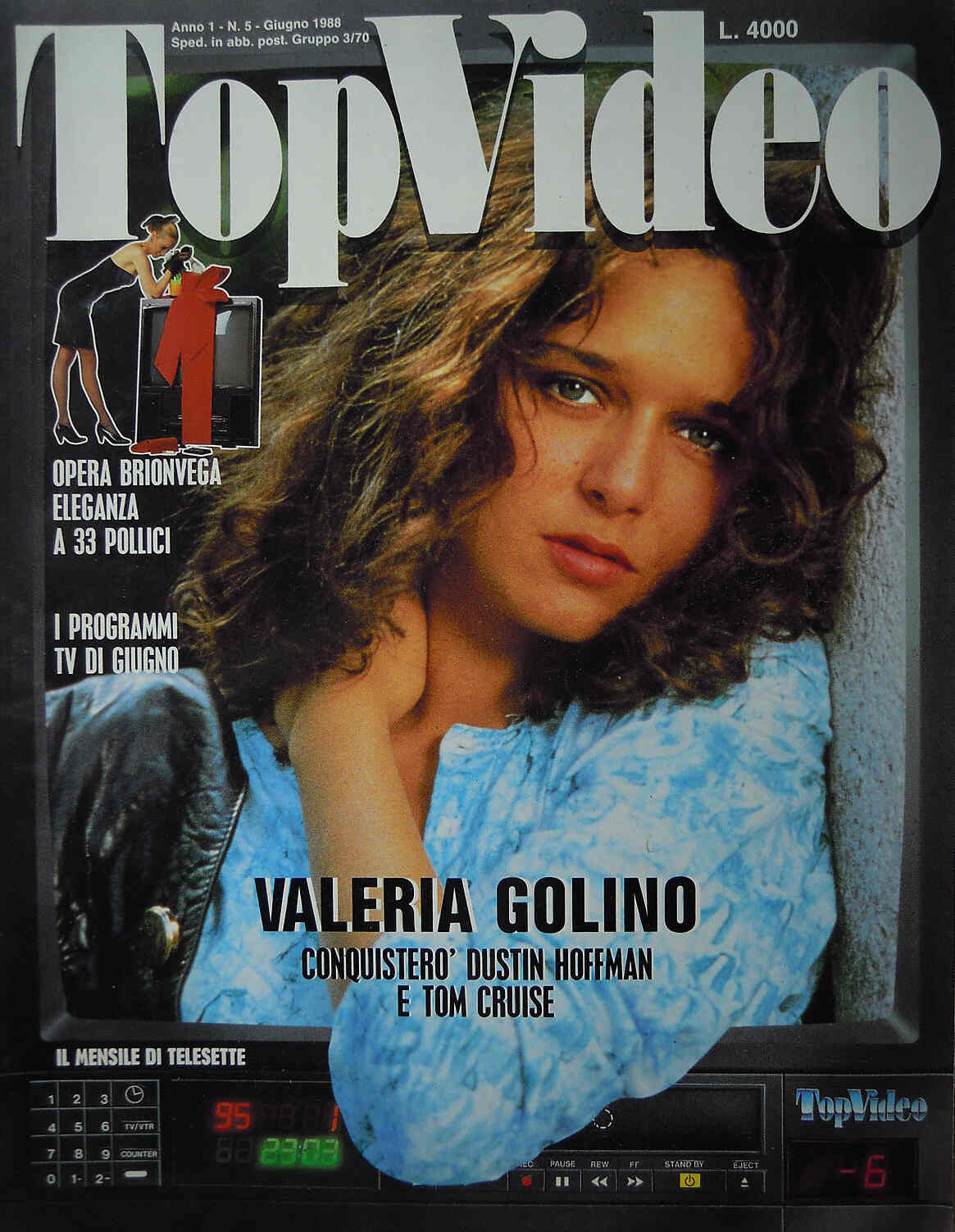 TOP VIDEO magazine side cover Issue 5 June 1988