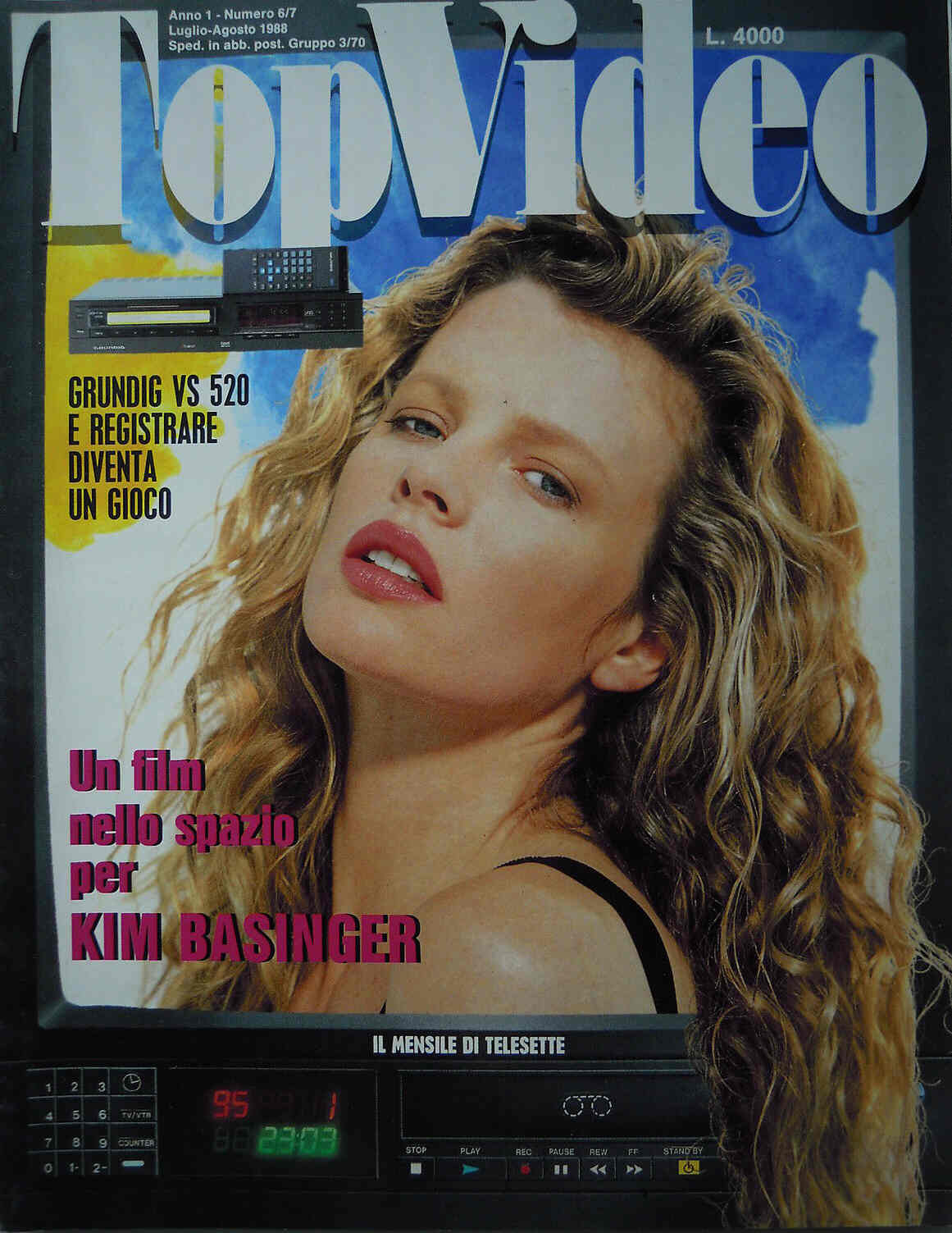 TOP VIDEO magazine side cover Issue 6-7 July-August 1988