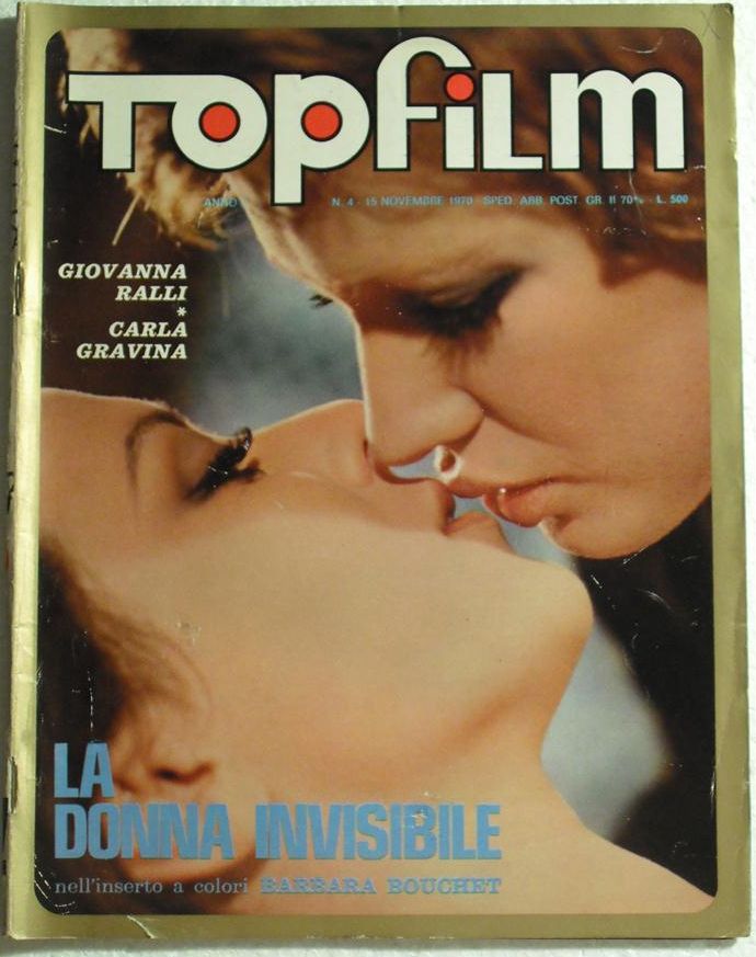 TOPFILM magazine side cover Issue 4 15 November 1970