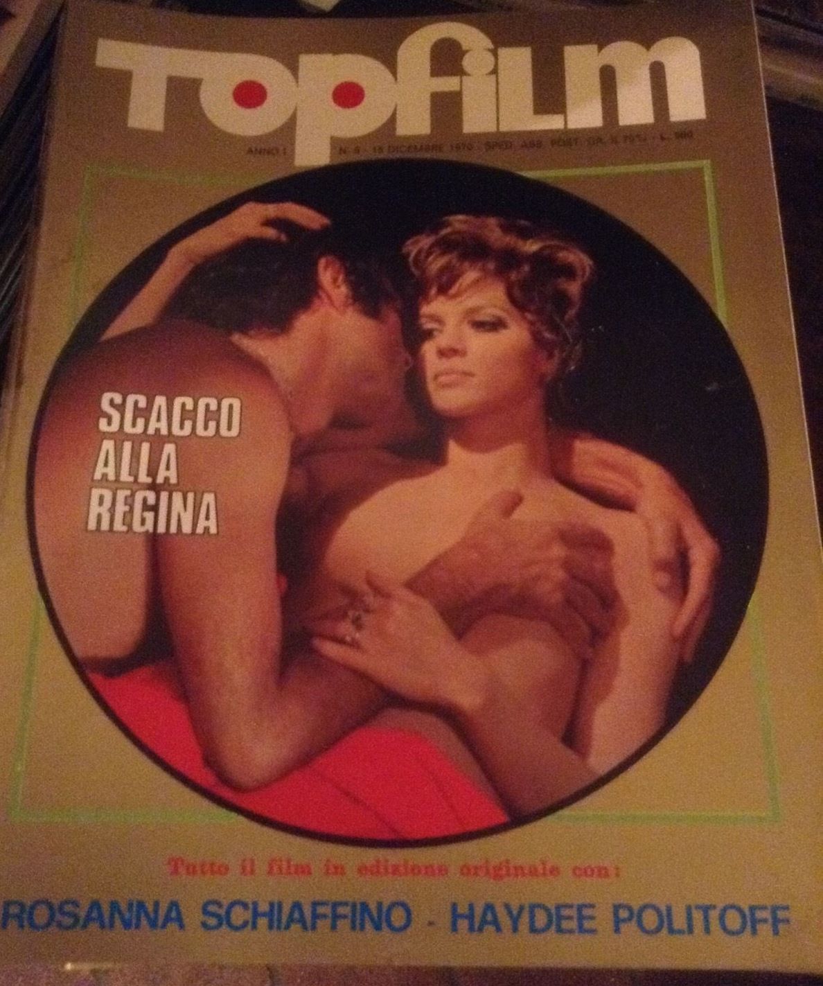 TOPFILM magazine side cover Issue 6 15 December 1970