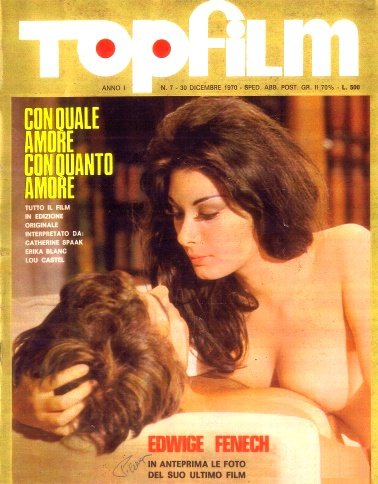 TOPFILM magazine side cover Issue 7 30 December 1970