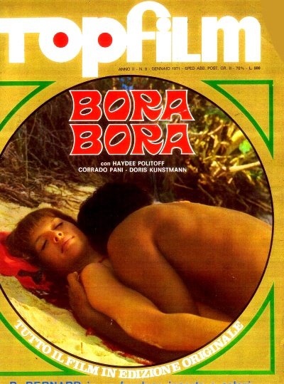 TOPFILM magazine side cover Issue 8 January 1971