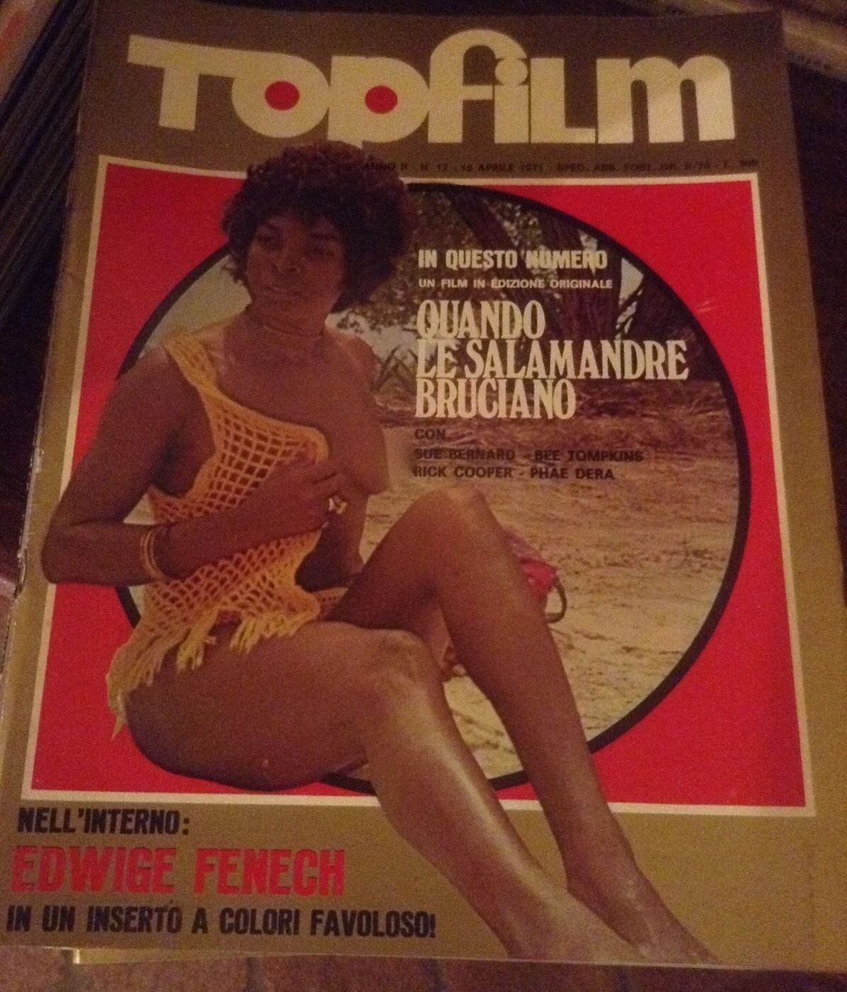 TOPFILM magazine side cover Issue 12  1971