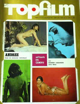 TOPFILM magazine side cover Issue 16  1971