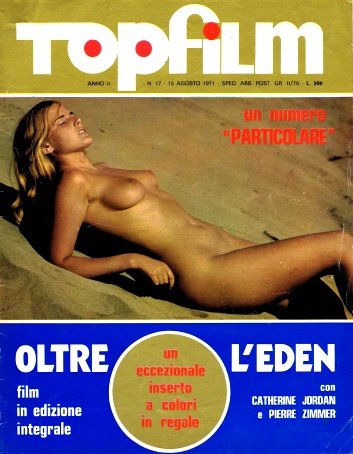 TOPFILM magazine side cover Issue 17 15 August 1971