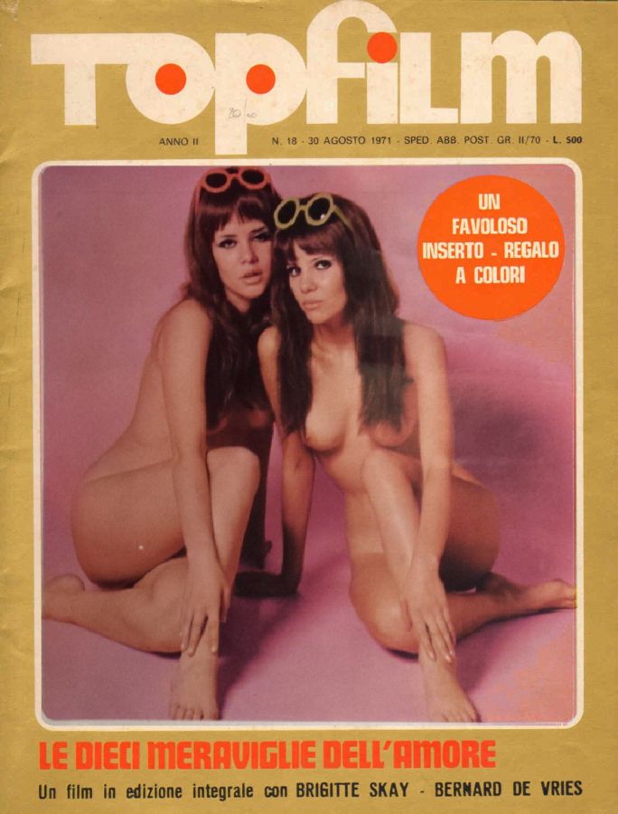 TOPFILM magazine side cover Issue 18 30 August 1971
