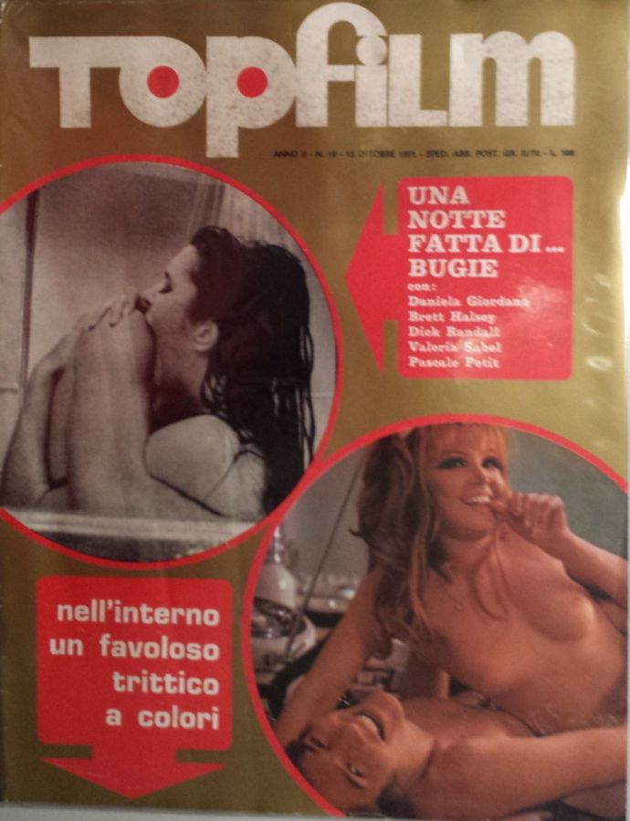 TOPFILM magazine side cover Issue 19 15 October 1971