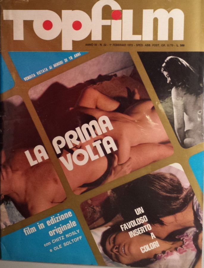 TOPFILM magazine side cover Issue 22 1 February 1972