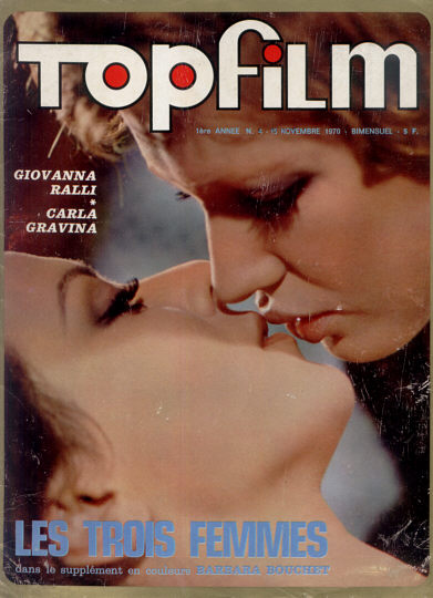 TOPFILM/PLAYFILM magazine side cover Issue 4  TopFilm 15 November 1970