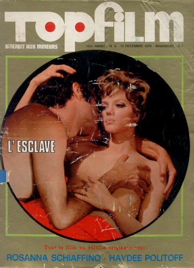 TOPFILM/PLAYFILM magazine side cover Issue 6  TopFilm 15 December 1970