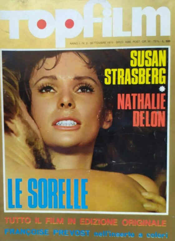 TOPFILM magazine side cover Issue 2  September 1970
