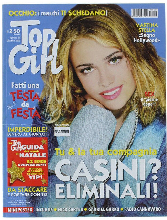 TOP GIRL magazine side cover Issue 59  December 2002