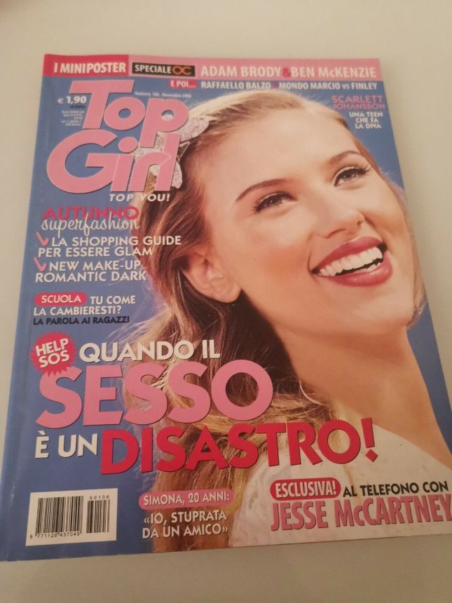 TOP GIRL magazine side cover Issue 106  November 2006