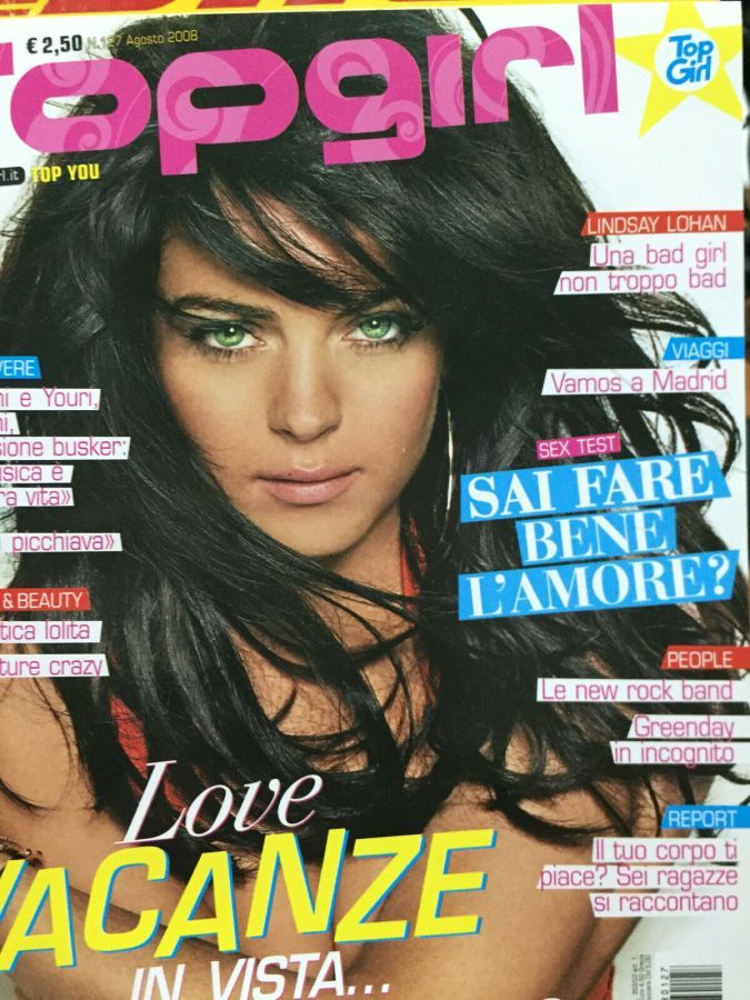 TOP GIRL magazine side cover Issue 127  August 2008