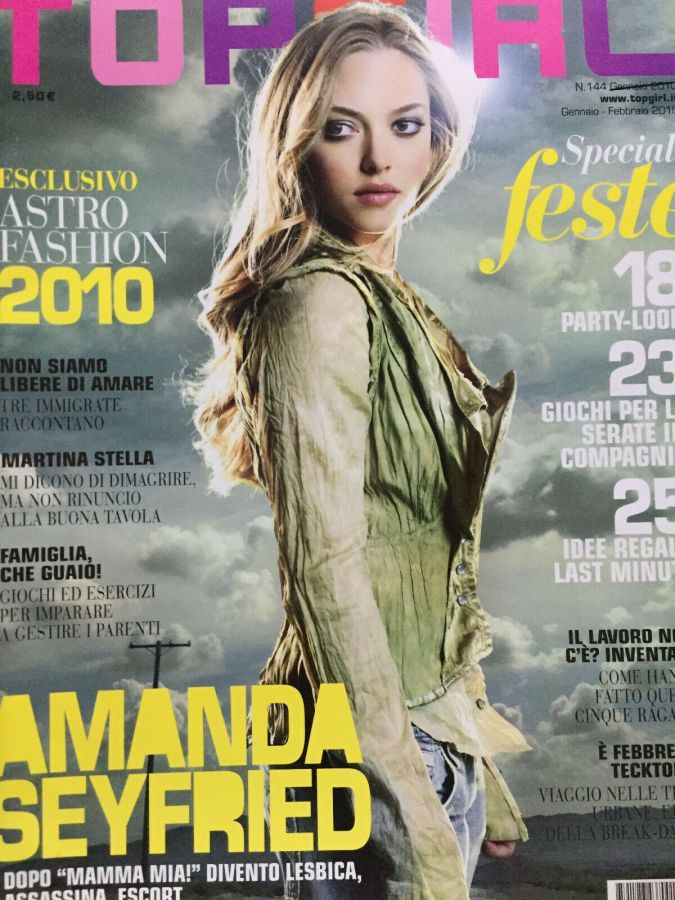 TOP GIRL magazine side cover Issue 144  January/February 2010