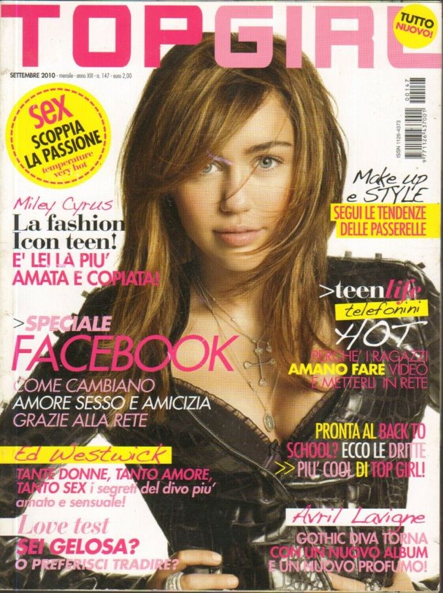 TOP GIRL magazine side cover Issue 147  September 2010