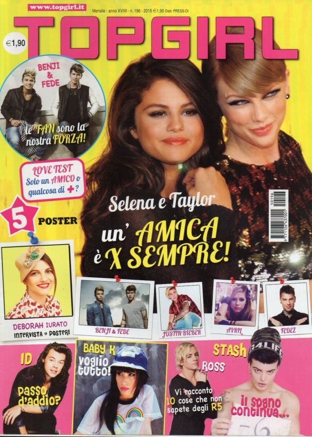TOP GIRL magazine side cover Issue 196   2015