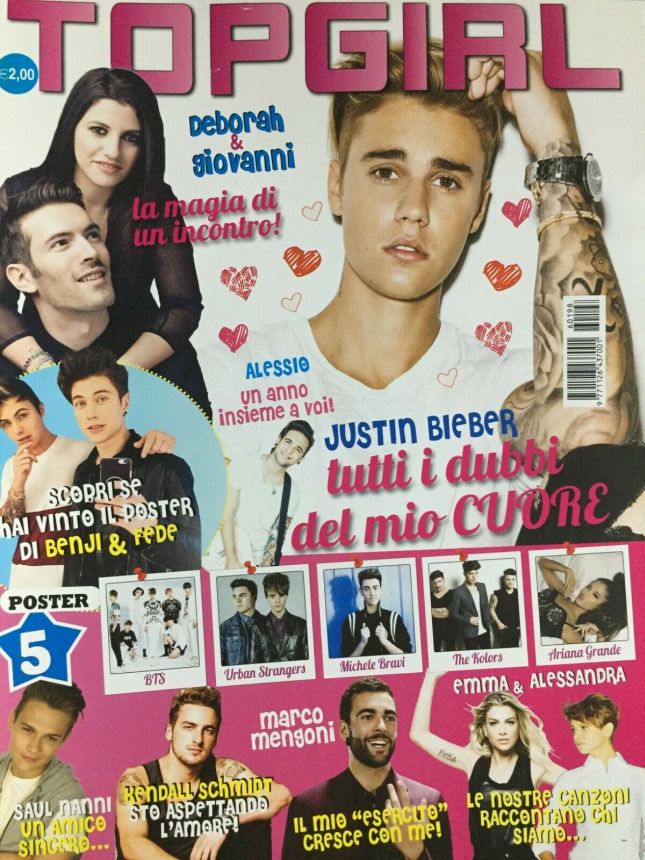 TOP GIRL magazine side cover Issue 198   2016