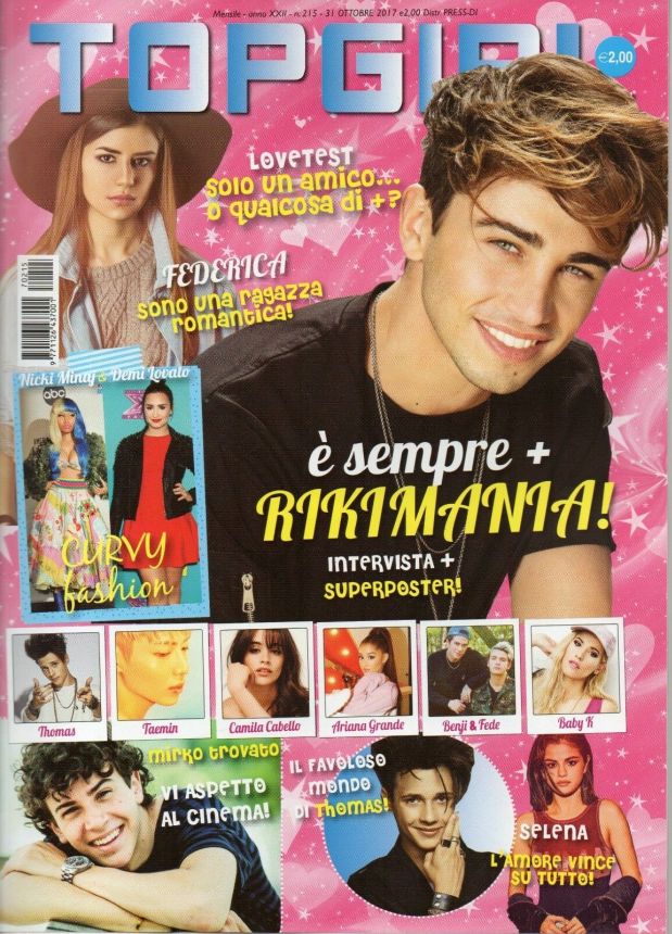 TOP GIRL magazine side cover Issue 215 31 October 2017