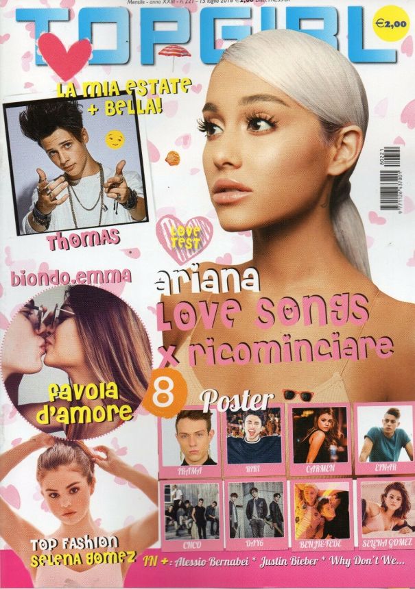 TOP GIRL magazine side cover Issue 221 15 July 2018