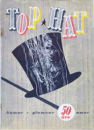 TOP HAT magazine side cover Issue 2  1946