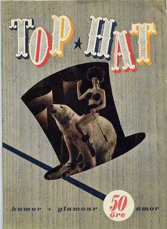 TOP HAT magazine side cover Issue 3  1946