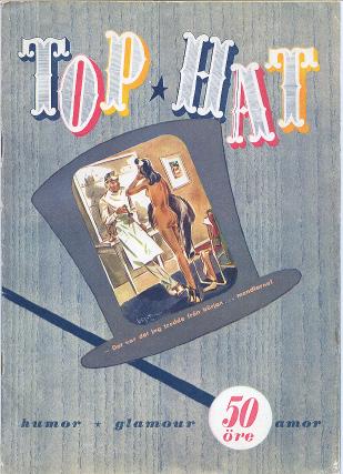 TOP HAT magazine side cover Issue 4  1946