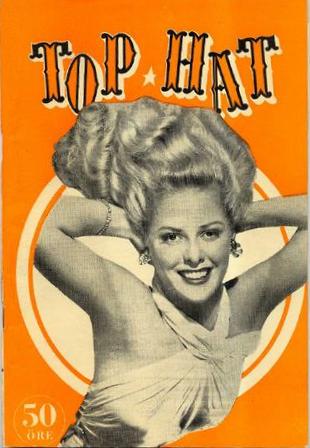 TOP HAT magazine side cover Issue 8  1946